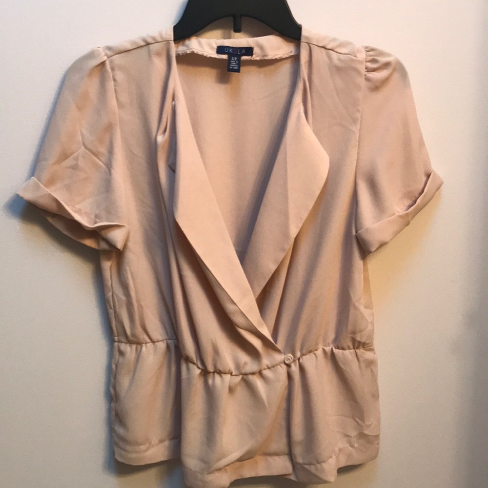 Tan/Cream Blouse